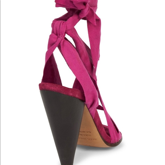 Isabel Marant
Alica Wraparound Cotton Sandals color: Fuchsia - Picture 7 of 7